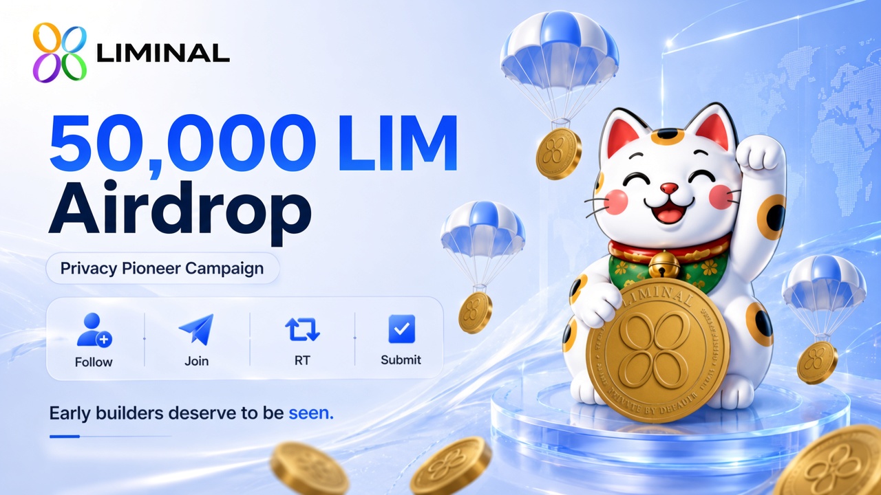 LIMINAL 50,000 LIM Airdrop — Privacy Pioneer Campaign